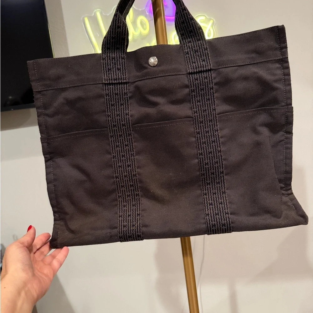 Hermes Sac Fourre Tout MM Cotton Canvas Tote